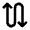 Arrow Curvy Up Down Alt Fill Icon from Outlined Fill - Material Pro Set