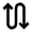 Arrow Curvy Up Down Alt Icon from Material Pro Line Set