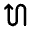 Arrow Curvy Up Left Icon from Rounded Line - Material Pro Set