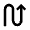 Arrow Curvy Up Right Icon from Material Pro Line Set
