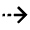 Arrow Dash Right Icon from Outlined Line - Material Pro Set
