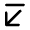 Arrow Diagonal Bottom Left Icon from Rounded Line - Material Pro Set