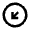 Arrow Diagonal Bottom Left Circle Icon from Material Pro Line Set