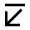Arrow Diagonal Bottom Left Icon from Material Pro Line Set