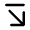 Arrow Diagonal Bottom Right Icon from Rounded Line - Material Pro Set