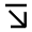 Arrow Diagonal Bottom Right Fill Icon from Outlined Fill - Material Pro Set