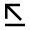 Arrow Diagonal Top Left Icon from Sharp Line - Material Pro Set