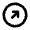 Arrow Diagonal Up Right Circle Icon from Rounded Line - Material Pro Set