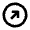 Arrow Diagonal Up Right Circle Icon from Outlined Line - Material Pro Set