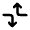 Arrow Dodge Alt Icon from Rounded Line - Material Pro Set
