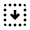 Arrow Down Dashed Square Icon from Material Pro Line Set