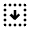 Arrow Down Dashed Square Icon from Outlined Line - Material Pro Free Set
