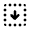Arrow Down Dashed Square Fill Icon from Rounded Fill - Material Pro Set