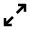 Arrow Expand Icon from Sharp Line - Material Pro Set