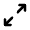 Arrow Expand Icon from Rounded Line - Material Pro Set