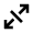 Arrow Expand Pan Icon from Sharp Line - Material Pro Set