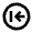 Arrow First Page Circle Icon from Outlined Line - Material Pro Set