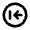 Arrow First Page Circle Icon from Rounded Line - Material Pro Set