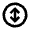 Arrow Fit To Height Circle Icon from Outlined Line - Material Pro Set