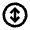 Arrow Fit To Height Circle Icon from Sharp Line - Material Pro Set