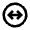 Arrow Fit To Width Circle Icon from Material Pro Line Set