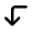 Arrow Left Down Icon from Rounded Line - Material Pro Set