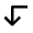 Arrow Left Down Fill Icon from Outlined Fill - Material Pro Set