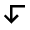 Arrow Left Down Icon from Material Pro Line Set