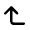 Arrow Left Up Icon from Rounded Line - Material Pro Set