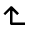 Arrow Left Up Fill Icon from Outlined Fill - Material Pro Set