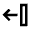 Arrow Move Left Icon from Material Pro Line Set