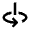 Arrow Rotate Vertical Axis Left Icon from Outlined Line - Material Pro Free Set