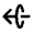 Arrow Through Elipse Left Fill Icon from Rounded Fill - Material Pro Free Set