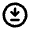 Arrow To Bottom Circle Icon from Rounded Line - Material Pro Free Set