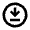 Arrow To Bottom Circle Icon from Sharp Line - Material Pro Free Set