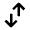 Arrow Transfer Vertical Alt Icon from Outlined Line - Material Pro Free Set