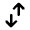 Arrow Transfer Vertical Alt Fill Icon from Rounded Fill - Material Pro Free Set