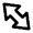 Big Arrow Diagonal Expand Alt Icon from Rounded Line - Material Pro Free Set