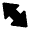 Big Arrow Diagonal Expand Alt Fill Icon from Rounded Fill - Material Pro Free Set