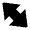 Big Arrow Diagonal Expand Alt Fill Icon from Outlined Fill - Material Pro Free Set