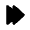 Chevron Double Right Fill Icon from Rounded Fill - Material Pro Free Set