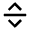 Chevron Move Vertical Icon from Outlined Line - Material Pro Free Set