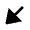 Diagonal Triangle Arrow Bottom Left Fill Icon from Outlined Fill - Material Pro Free Set
