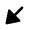 Diagonal Triangle Arrow Bottom Left Fill Icon from Rounded Fill - Material Pro Free Set