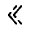 Download free Double Alt Arrow Left PNG, SVG vector icon from Solar Broken set.