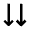 Double Arrow Down Icon from Outlined Line - Material Pro Free Set