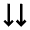 Double Arrow Down Fill Icon from Sharp Fill - Material Pro Free Set