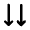 Double Arrow Down Fill Icon from Rounded Fill - Material Pro Free Set
