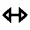 Expand Horizontal Triangle Arrow Icon from Outlined Line - Material Pro Free Set