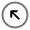Round Arrow Left Up Icon from Solar Line Duotone Set
